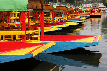 墨西哥Xochimilco运河图片