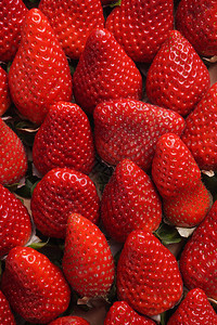 红成熟可口有机草莓特写宏图片