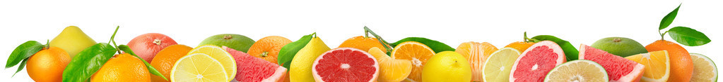 美丽的柑橘类水果边框图片
