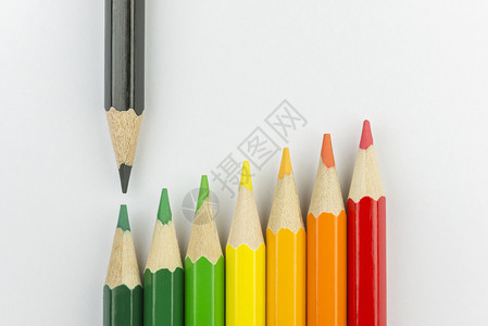 概念蜡笔代表后继能量标签颜色图片