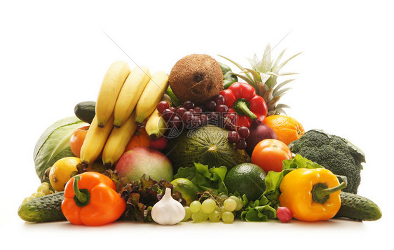 鲜新和美味的水果和蔬菜图片