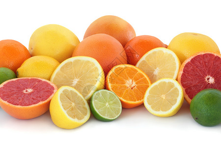 红宝石和黄油橙子石灰和柠檬的柑橘水果收集图片