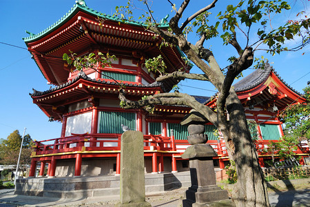 位于日本东京著名的Ueno公园地区名人区新田池塘岛上的BentenDo图片