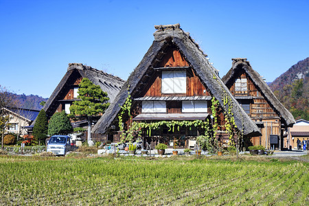 白川高山古老村庄图片