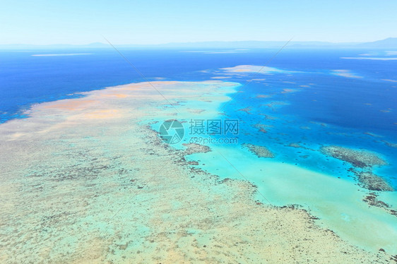 大堡礁航空观点澳大利亚昆士兰市世界图片