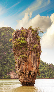 泰国詹姆斯邦德岛张加湾岩图片