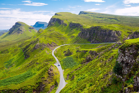 苏格兰斯凯岛上令人惊叹的风景背景图片