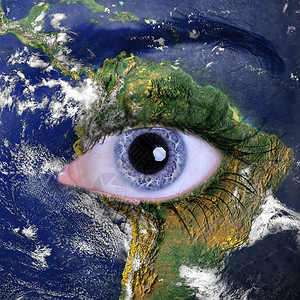 3:2的地球 握手图片地球和蓝色女人的眼睛美国航天局提供的背景