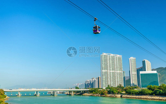 Lantau岛香港东钟湾上图片