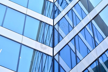 城市抽象背景现代玻璃面孔办公商业大楼细图片