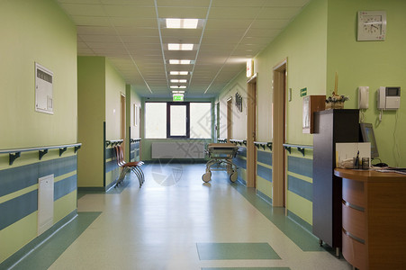 医院走廊和护士站图片