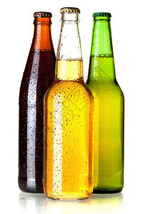 啤酒收藏三瓶啤酒白图片
