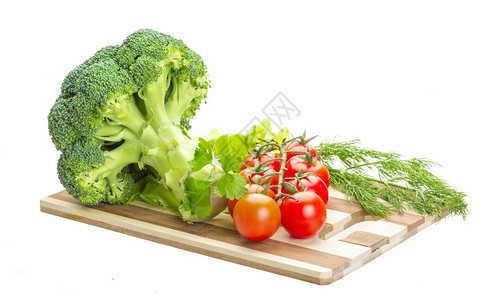 Brokoli和樱桃番茄图片