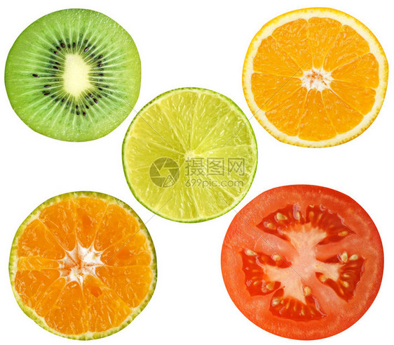 基维水果柠檬橙子图片