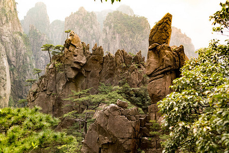 黄山叶洛山风景观安图片