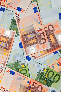 100欧元和50欧元的钞图片