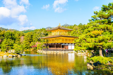 展会 展馆日本京都金阁寺金阁背景