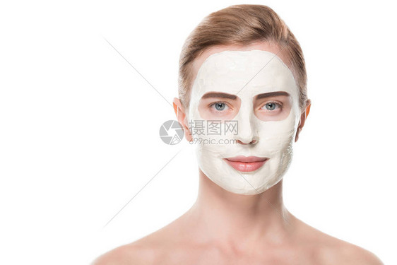女面部皮肤保护面罩图片