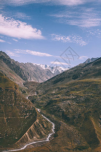 在印度喜马拉雅山罗坦山口图片