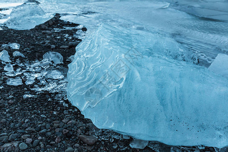冰原上美丽的冰川和图片