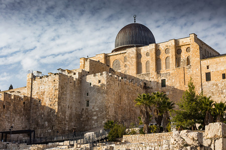 以色列耶路撒冷古城的美丽古老图片