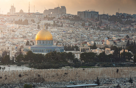 以色列耶路撒冷古城的美丽古老图片