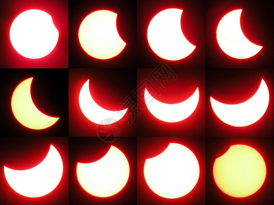 日食收集原始摄影图片