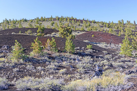 犹他州月球古迹天体火山景观上的新图片
