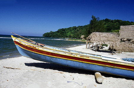 圣佩德罗苏拉附近的Tela海滩在中美洲洪都拉斯海滨的Cari图片