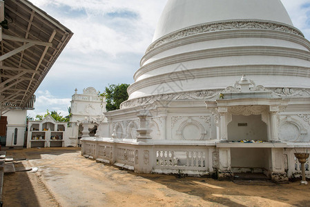 斯里兰卡Buddha寺庙的stup图片