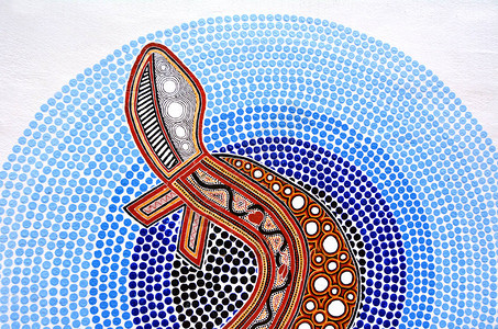 澳大利亚土著艺术点画它是世界上最古老的传统艺术形式之一绘制标记以