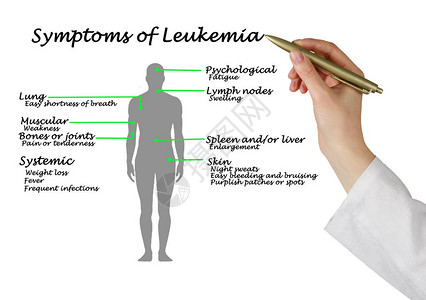 白血病常见症状图图片