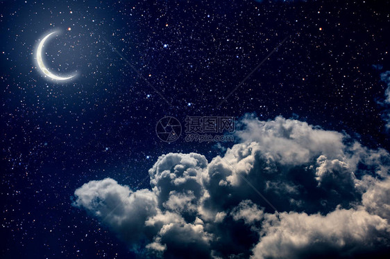星月云与星相伴的夜空由美图片