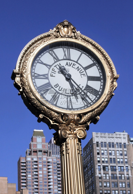 纽约市第五大道时钟图片