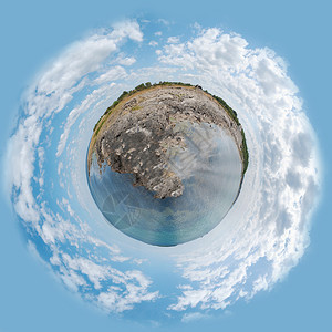 托雷科夫的瑞典海岸线形成一个行星形状图片