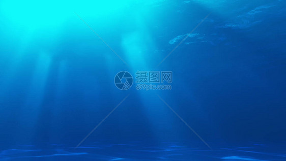 海水下蓝色背景这是3图片