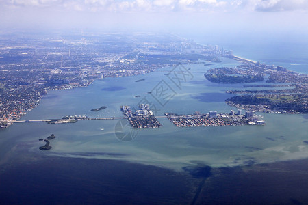 飞机上玩手机二迈阿密海岸空背景