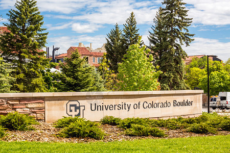 科罗拉多大学博尔德分校入口背景图片