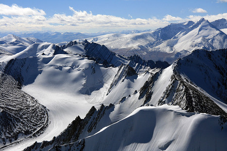 山峰喜马拉雅山爬山印图片