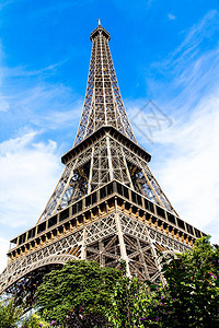 巴黎美丽的艾菲尔铁塔复图片