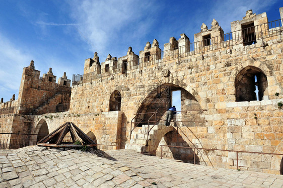大马士革纳布卢斯门位于以色列耶路图片