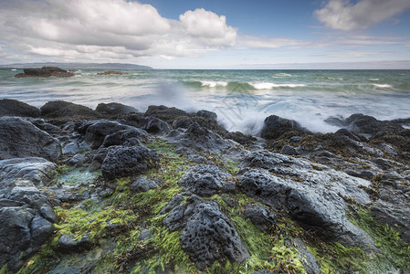 北爱尔兰州岩礁景图片