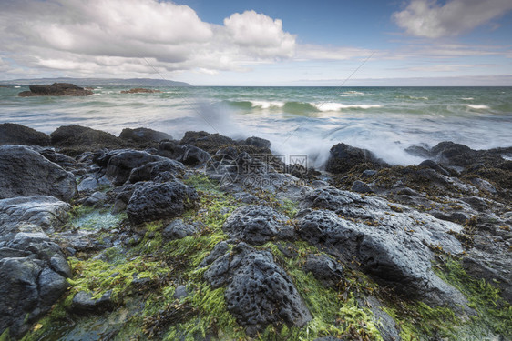 北爱尔兰州岩礁景图片