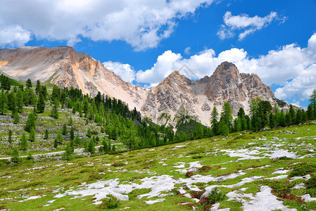 意大利阿尔卑斯山平原Fanes自然图片
