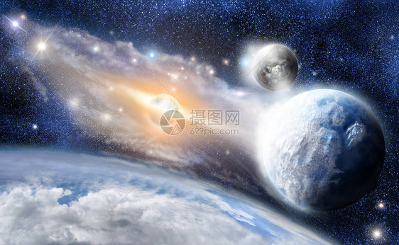 蓝色冷冻行星生命星球说明无美国图片