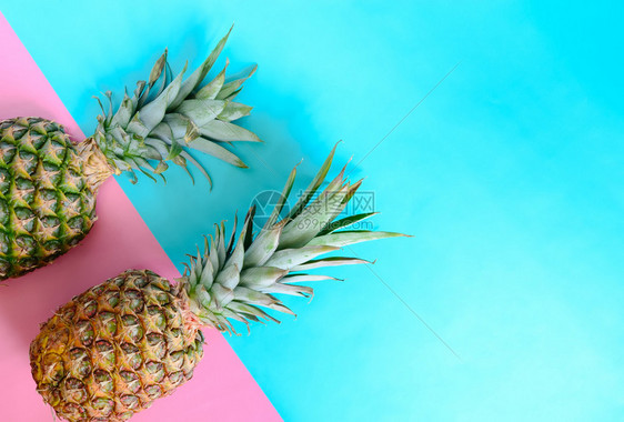菠萝背景夏日系列图片