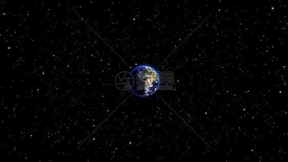 宇宙或空间有太阳的地球星球和星系在星云中的行星这3d的组成部分是美国航天局图片