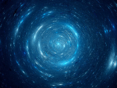 蓝色螺旋星系的中心抽象背景图片