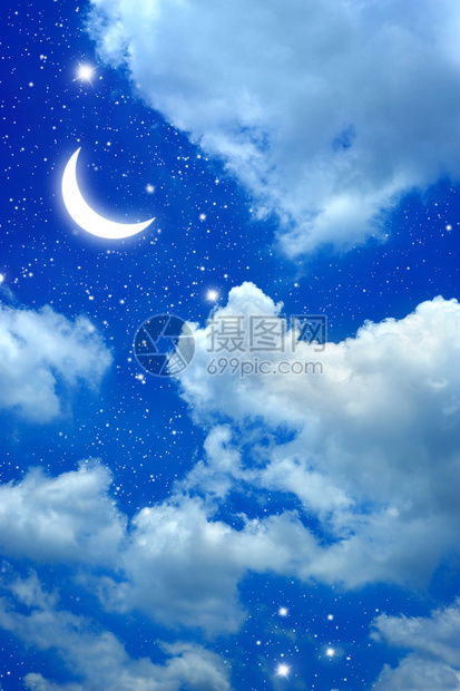 夜空中的星星图片