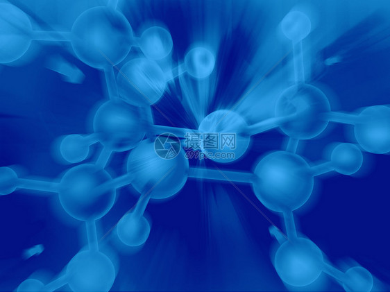 抽象分子结构图片